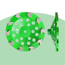 Load image into Gallery viewer, 7 inch Arrow Segment Cup Wheel Concrete Grinding Diamond Grinding Wheel