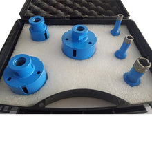 Load image into Gallery viewer, Vacuum brazed diamond core drill bit set for tile porcelain Drilling holes