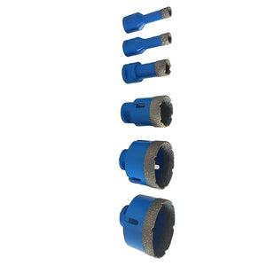 Vacuum brazed diamond core drill bit set for tile porcelain Drilling holes