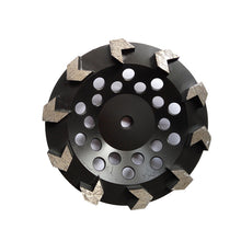 Load image into Gallery viewer, 7 inch (180mm) Arrow Segments Diamond Grinding Cup Wheel With 5/8-11 Holes