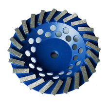 Load image into Gallery viewer, 180mm 7 inch Diamond Grinding wheel with 24 pieces segments M14 Hole