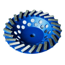 Load image into Gallery viewer, 180mm 7 inch Diamond Grinding wheel with 24 pieces segments M14 Hole