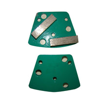 Load image into Gallery viewer, Diamond Grinding segments with double 40*10*10mm segments 3*M6 holes and 3*Abratrac holes