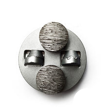 Load image into Gallery viewer, 3 inch Diamond Grinding block With 2 pieces 1/2 PCD and 2 pieces Round Segments