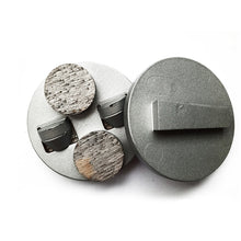 Load image into Gallery viewer, 3 inch Diamond Grinding block With 2 pieces 1/2 PCD and 2 pieces Round Segments