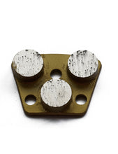 Load image into Gallery viewer, Diamond Grinding Block With 3 pieces 25*12.5mm segments 9mm Holes