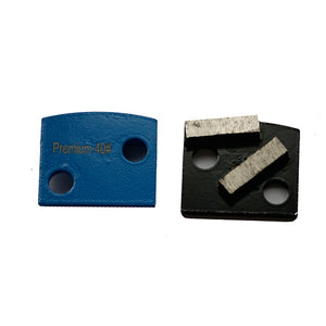 Double Holes diamond grinding block With Double 40*10*10mm Segments