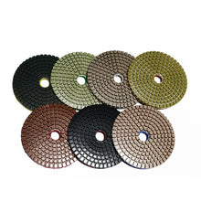 Load image into Gallery viewer, 4 inch (100mm diameter )3mm thickness diamond wet Polishing Pad for Concrete Grinding and polishing